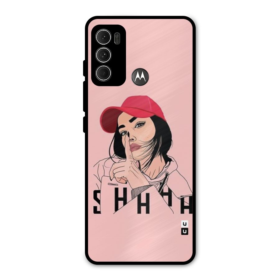 Shhhh Girl Metal Back Case for Moto G60