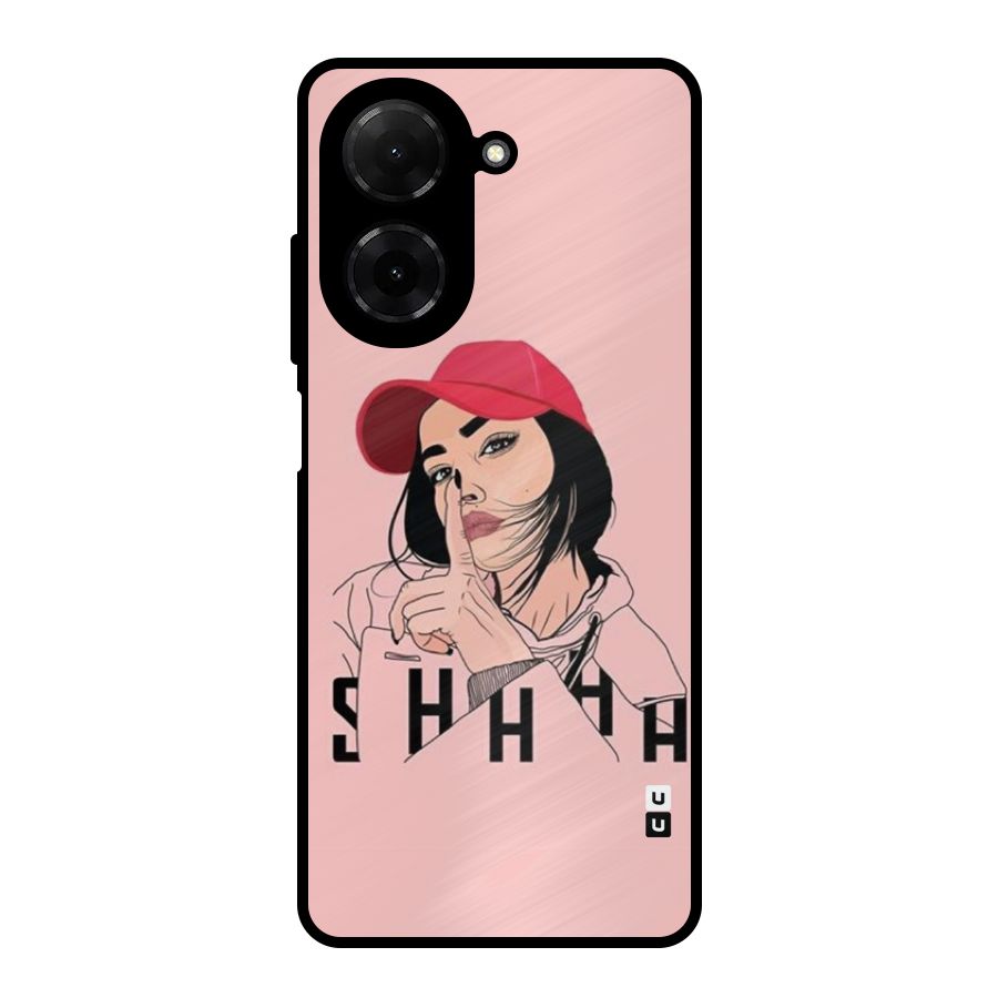 Shhhh Girl Metal Back Case for Redmi A5 4G