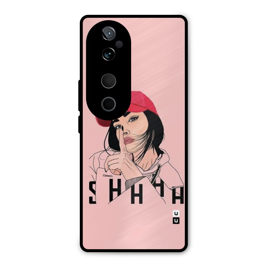 Shhhh Girl Metal Back Case for Vivo T3 Ultra