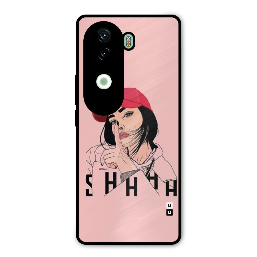 Shhhh Girl Metal Back Case for iQOO Z9s