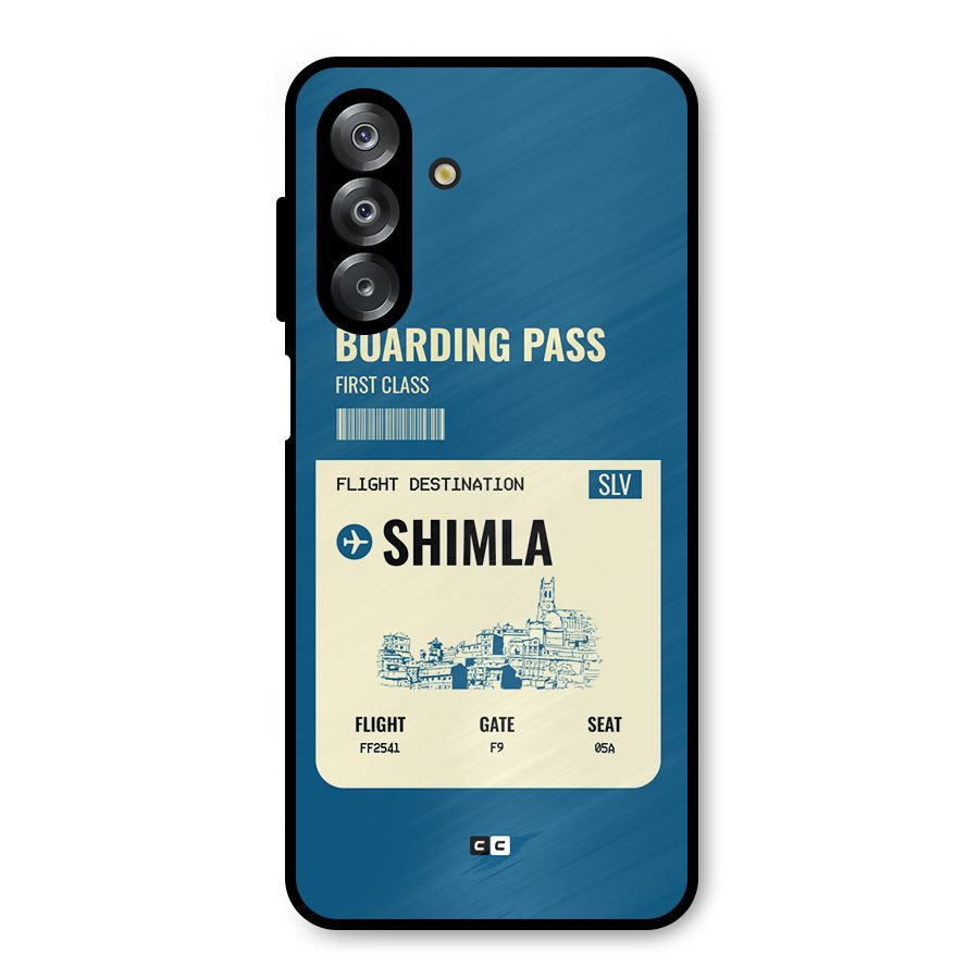 Shimla Boarding Pass Metal Back Case for Galaxy A26