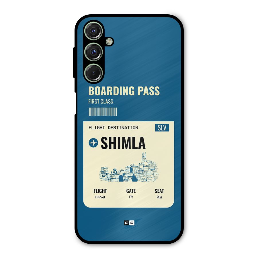 Shimla Boarding Pass Metal Back Case for Galaxy F34