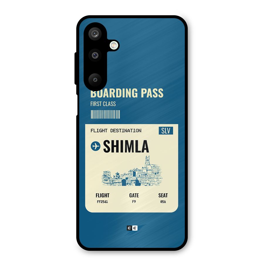 Shimla Boarding Pass Metal Back Case for Galaxy M16