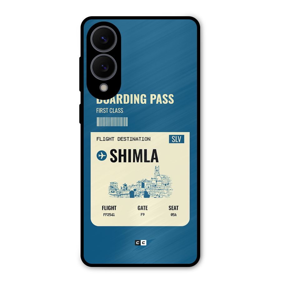 Shimla Boarding Pass Metal Back Case for Galaxy S25 Edge