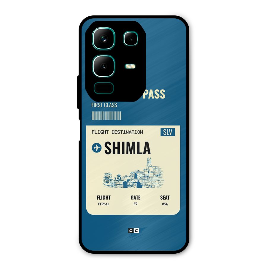 Shimla Boarding Pass Metal Back Case for Infinix Note 50x