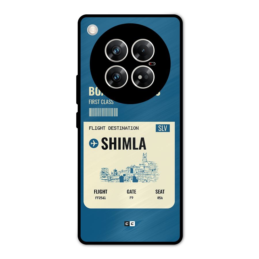 Shimla Boarding Pass Metal Back Case for Infinix Zero 40 5G