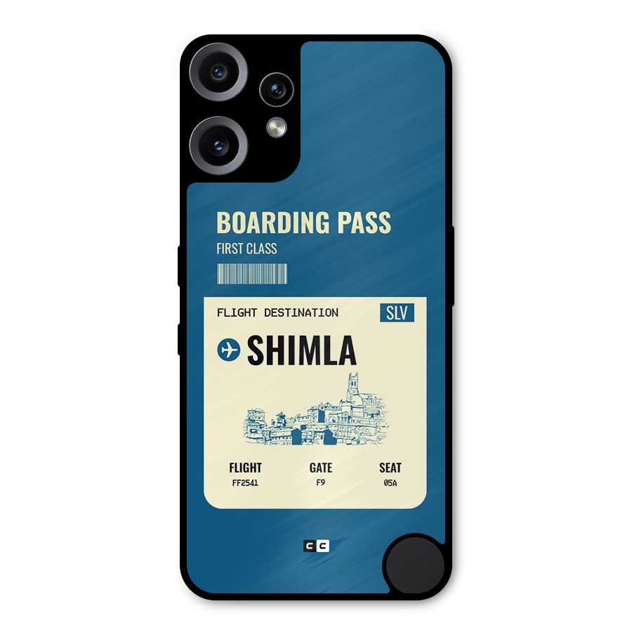 Shimla Boarding Pass Metal Back Case for Nothing CMF Phone 2 Pro