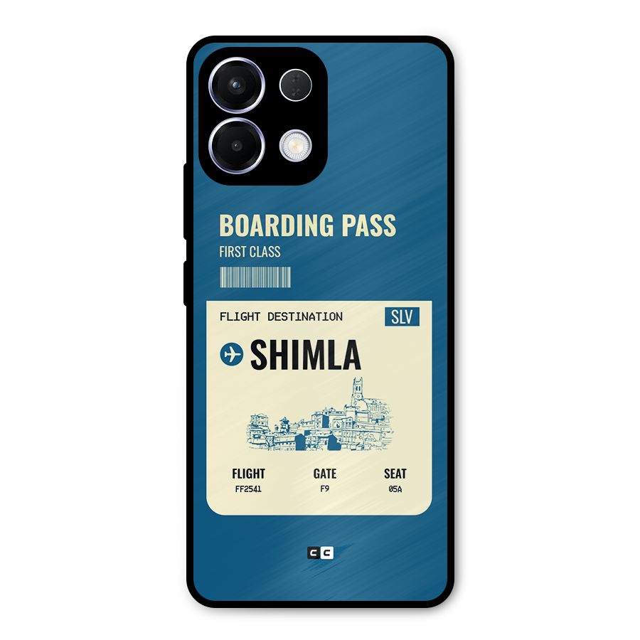 Shimla Boarding Pass Metal Back Case for Oppo K13