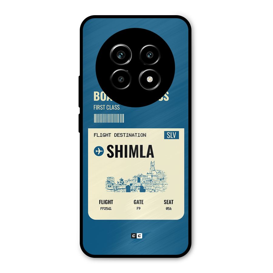 Shimla Boarding Pass Metal Back Case for Realme 13 Pro