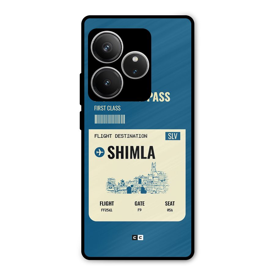 Shimla Boarding Pass Metal Back Case for Realme GT 6