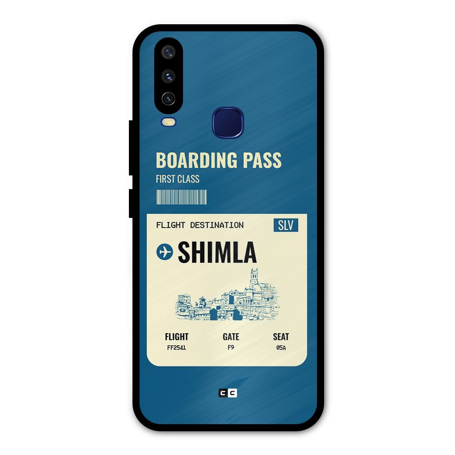 Shimla Boarding Pass Metal Back Case for Vivo V17