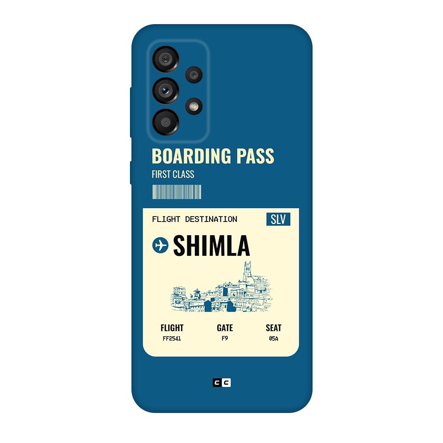 Shimla Boarding Pass Original Polycarbonate Back Case for Galaxy A73 5G