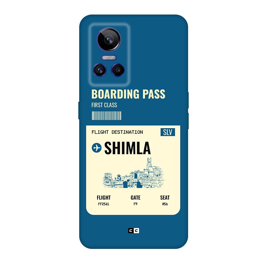 Shimla Boarding Pass Original Polycarbonate Back Case for Realme GT Neo 3