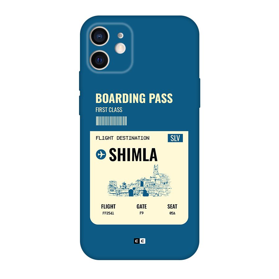 Shimla Boarding Pass Original Polycarbonate Back Case for iPhone 12