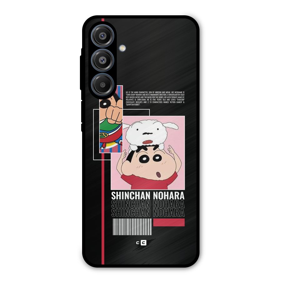 Shinchan Nohara Metal Back Case for Galaxy A16 5G