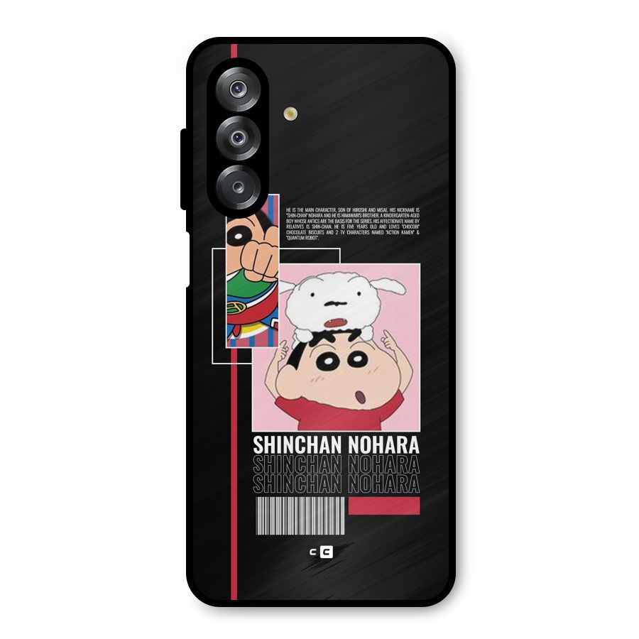 Shinchan Nohara Metal Back Case for Galaxy A26