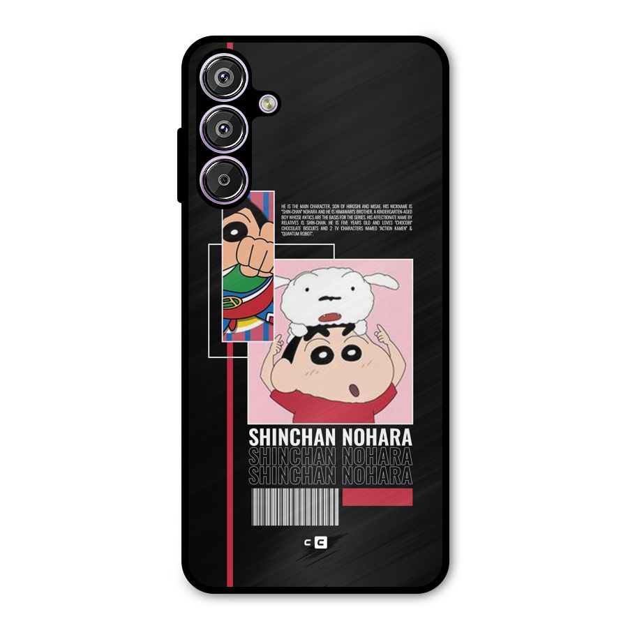 Shinchan Nohara Metal Back Case for Galaxy F15