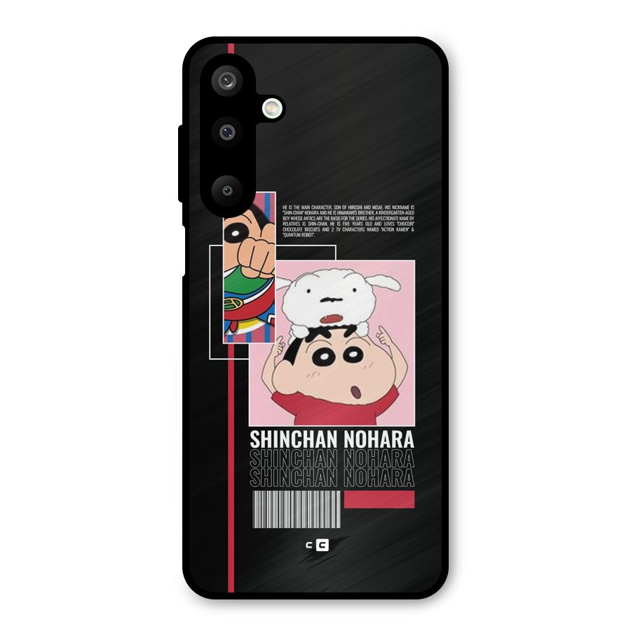Shinchan Nohara Metal Back Case for Galaxy M16