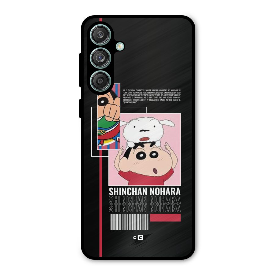 Shinchan Nohara Metal Back Case for Galaxy M55 5G