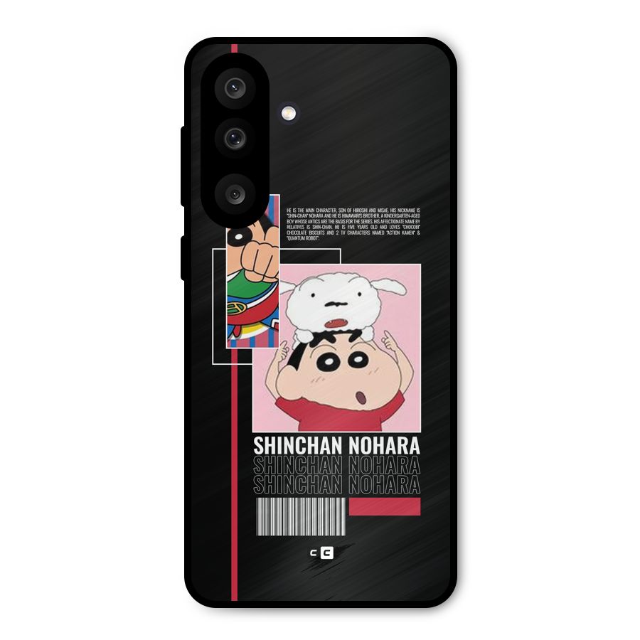 Shinchan Nohara Metal Back Case for Galaxy M56