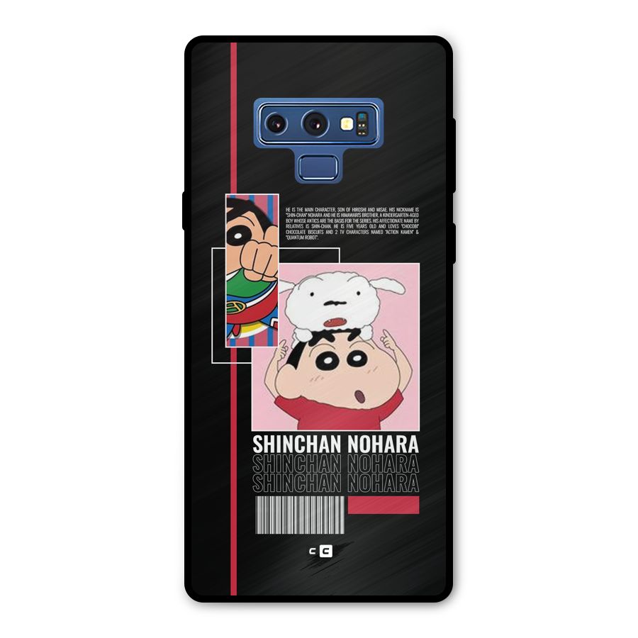Shinchan Nohara Metal Back Case for Galaxy Note 9