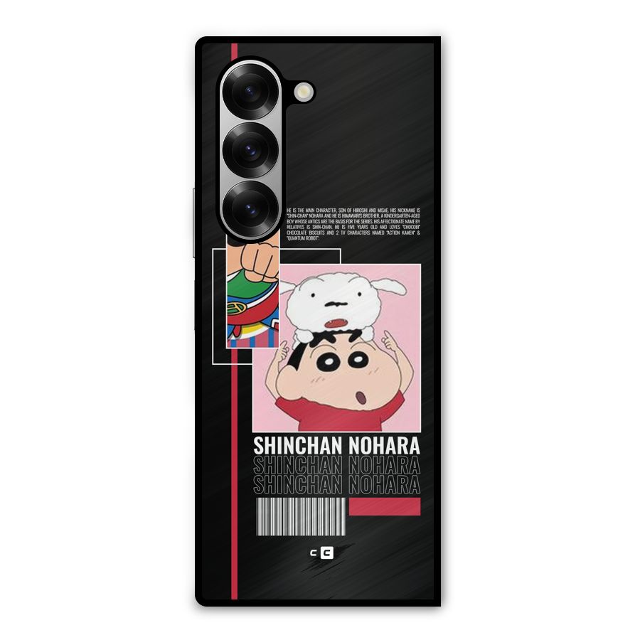 Shinchan Nohara Metal Back Case for Galaxy Z Fold6