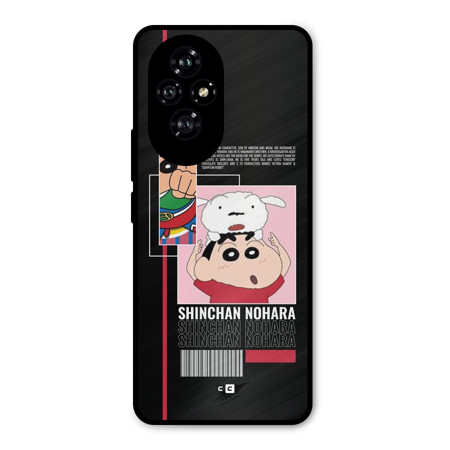 Shinchan Nohara Metal Back Case for Honor 200