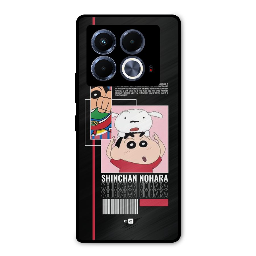 Shinchan Nohara Metal Back Case for Infinix Note 40 5G
