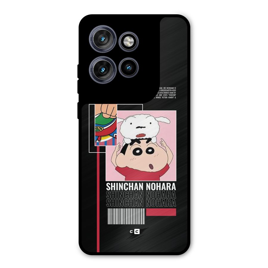 Shinchan Nohara Metal Back Case for Motorola Edge 50 Neo