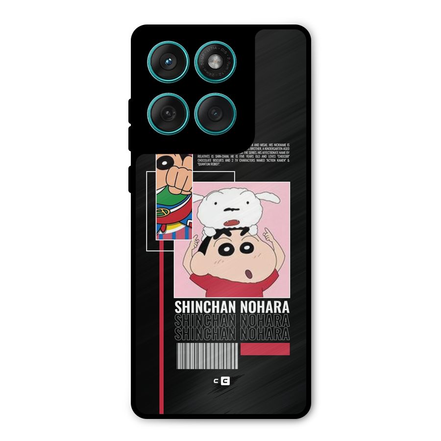 Shinchan Nohara Metal Back Case for Motorola Edge 60 Fusion