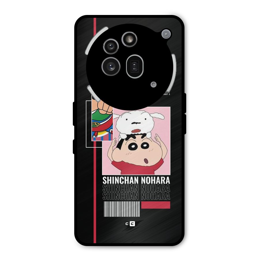 Shinchan Nohara Metal Back Case for Nothing Phone 3a Pro