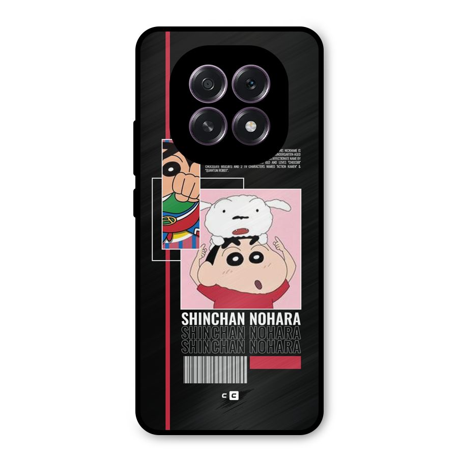 Shinchan Nohara Metal Back Case for Oppo F29