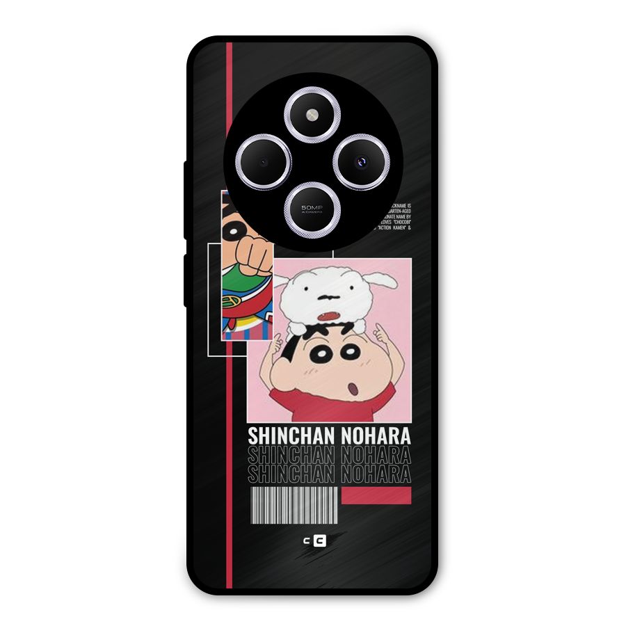 Shinchan Nohara Metal Back Case for Poco C75 5G