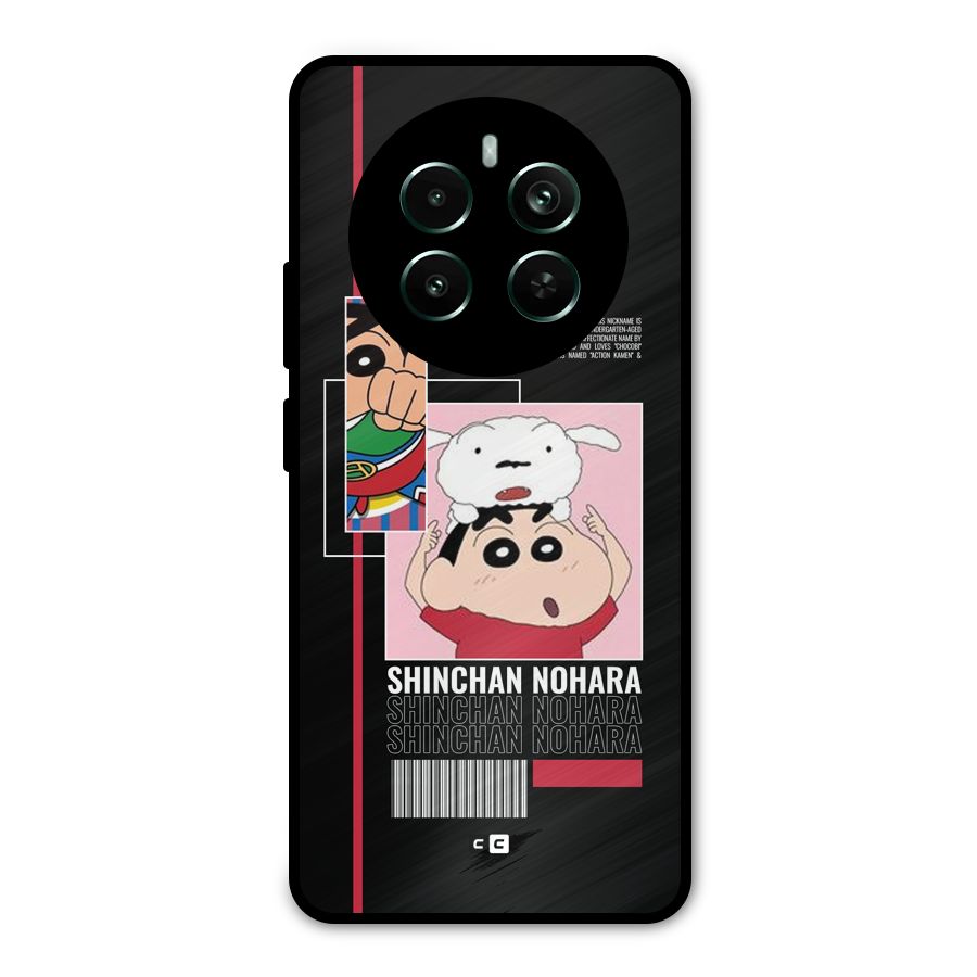 Shinchan Nohara Metal Back Case for Realme 12 Pro Plus