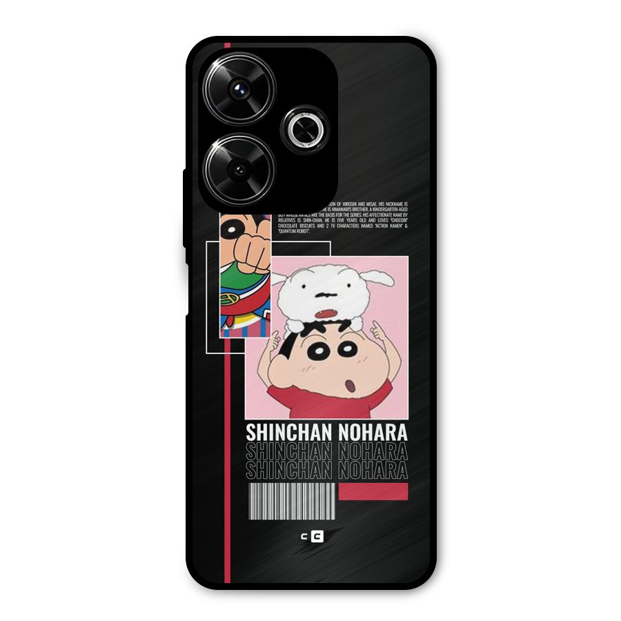 Shinchan Nohara Metal Back Case for Redmi 13 5G