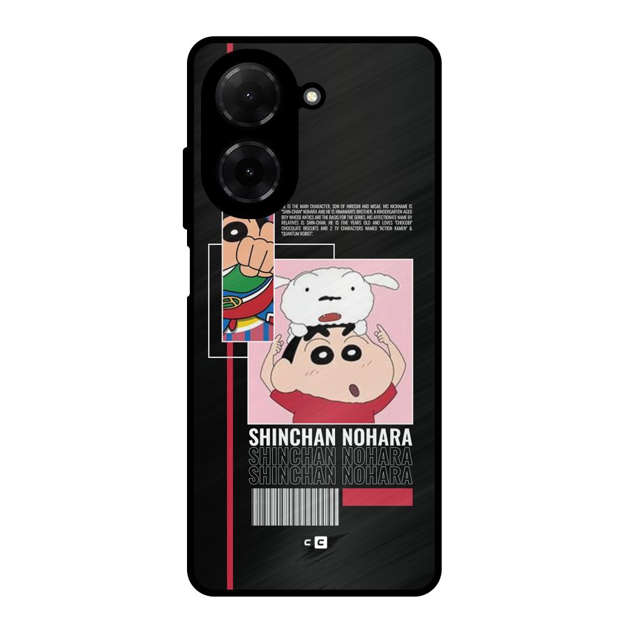 Shinchan Nohara Metal Back Case for Redmi A5 4G