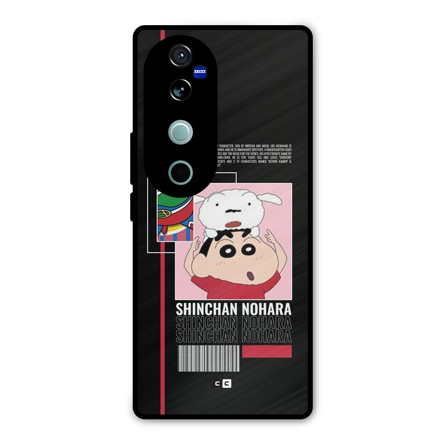 Shinchan Nohara Metal Back Case for Vivo V40