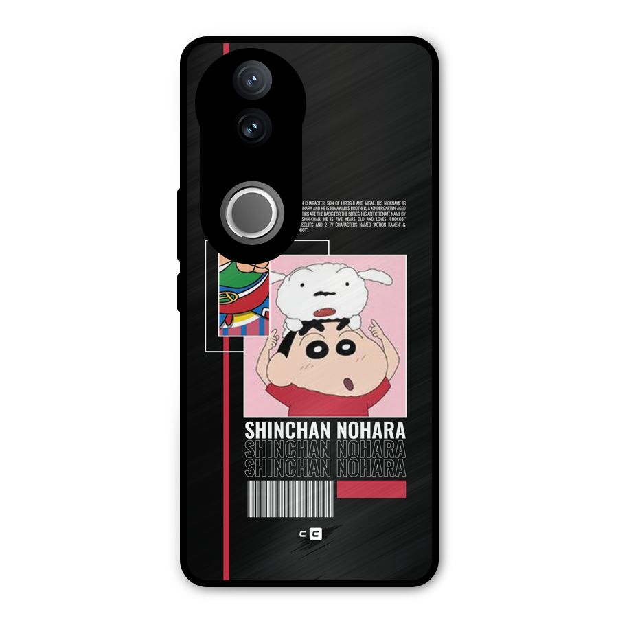 Shinchan Nohara Metal Back Case for Vivo V50e