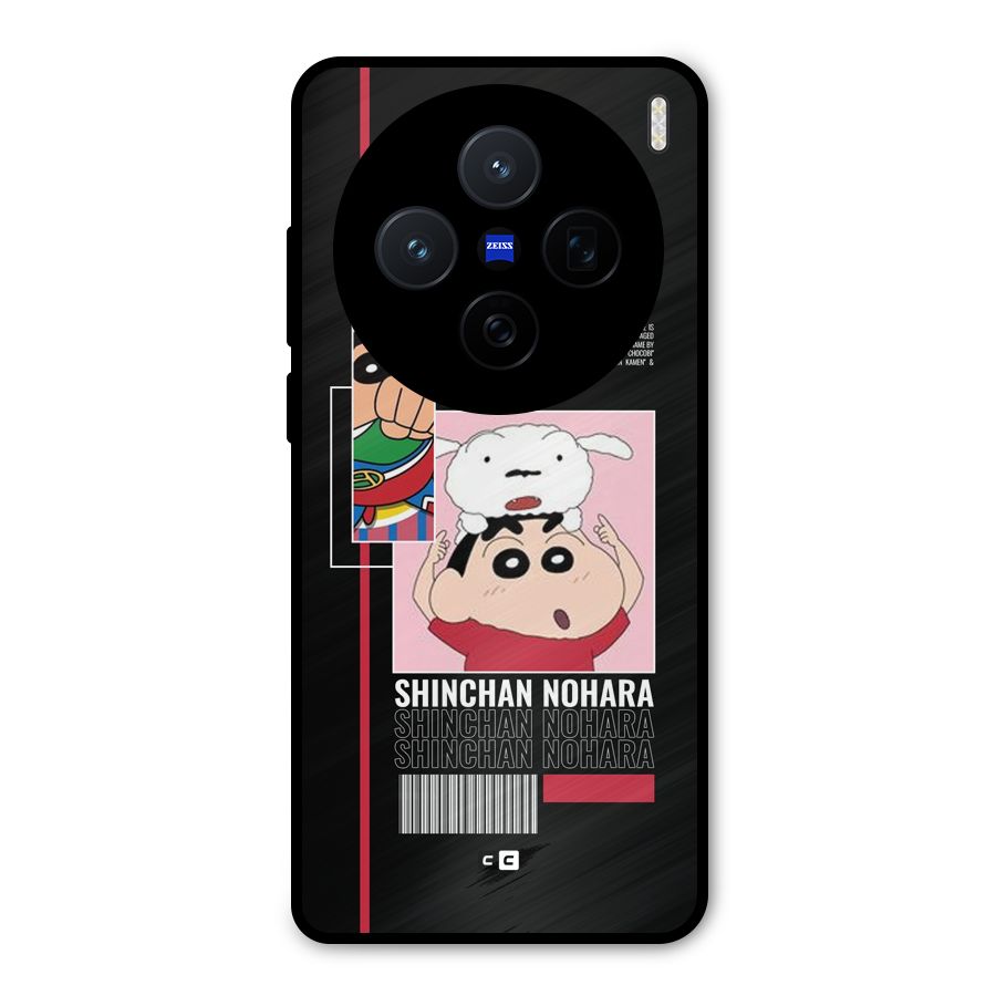 Shinchan Nohara Metal Back Case for Vivo X200