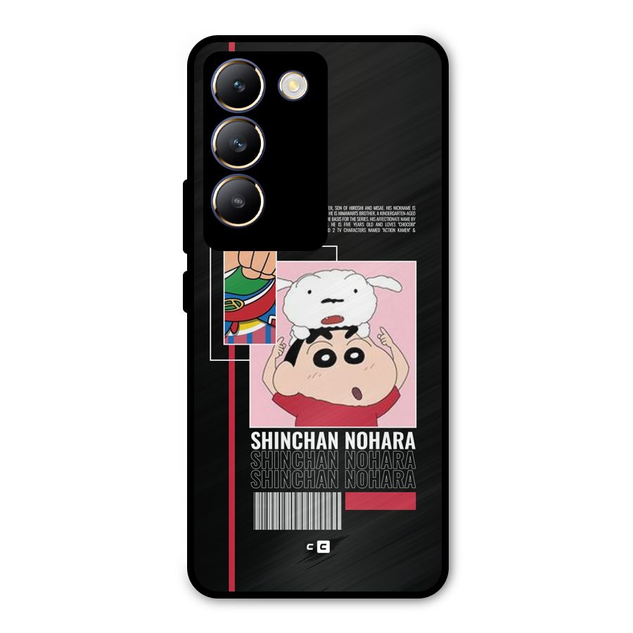 Shinchan Nohara Metal Back Case for Vivo Y200e