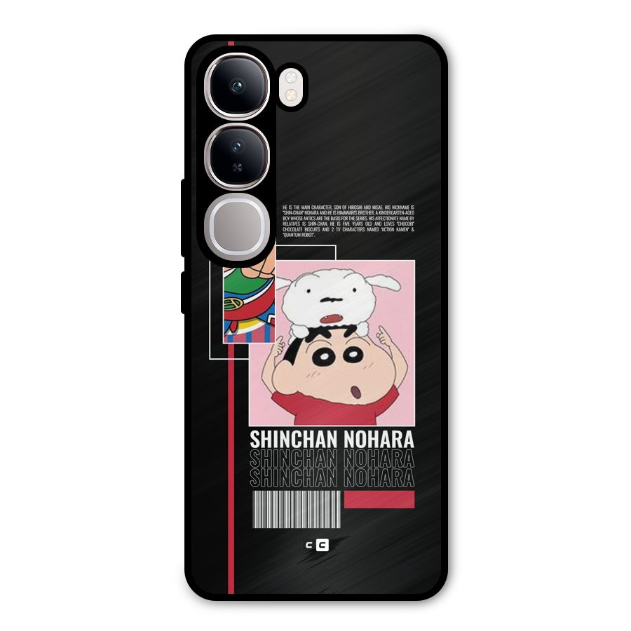 Shinchan Nohara Metal Back Case for Vivo Y300