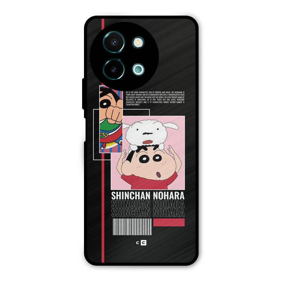 Shinchan Nohara Metal Back Case for Vivo Y58