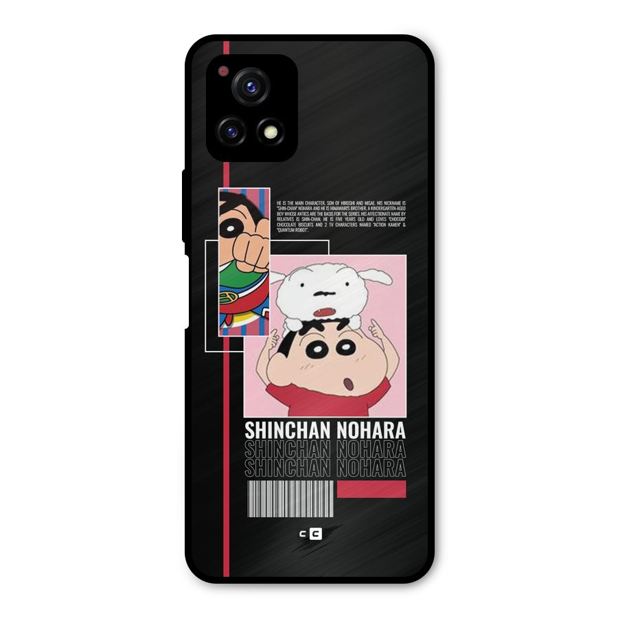 Shinchan Nohara Metal Back Case for Vivo Y72 5G