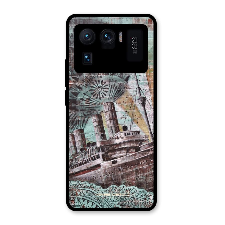 Ship Art Glass Back Case for Mi 11 Ultra