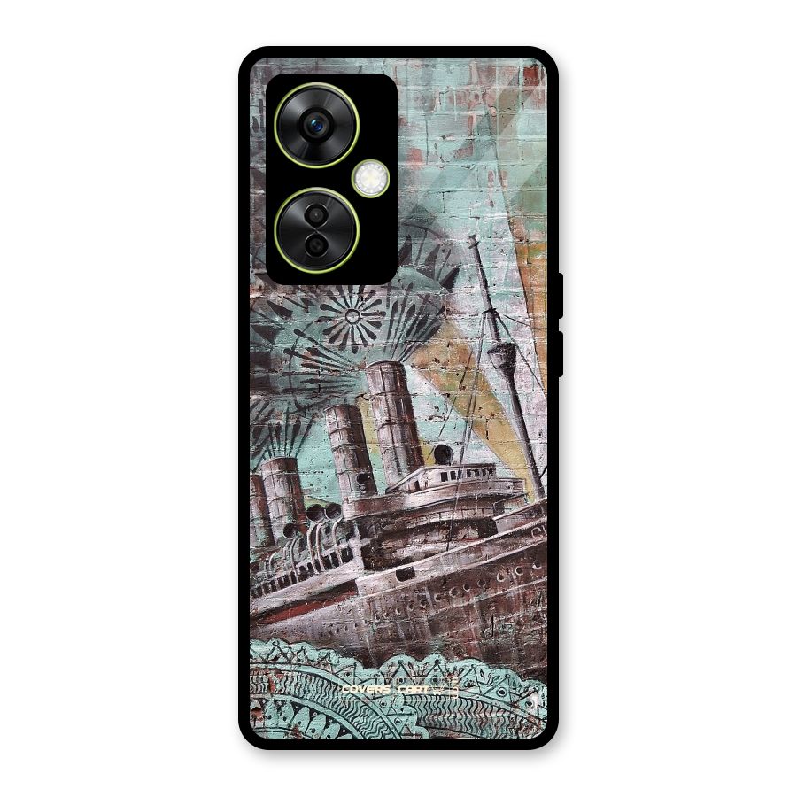 Ship Art Glass Back Case for OnePlus Nord CE 3 Lite