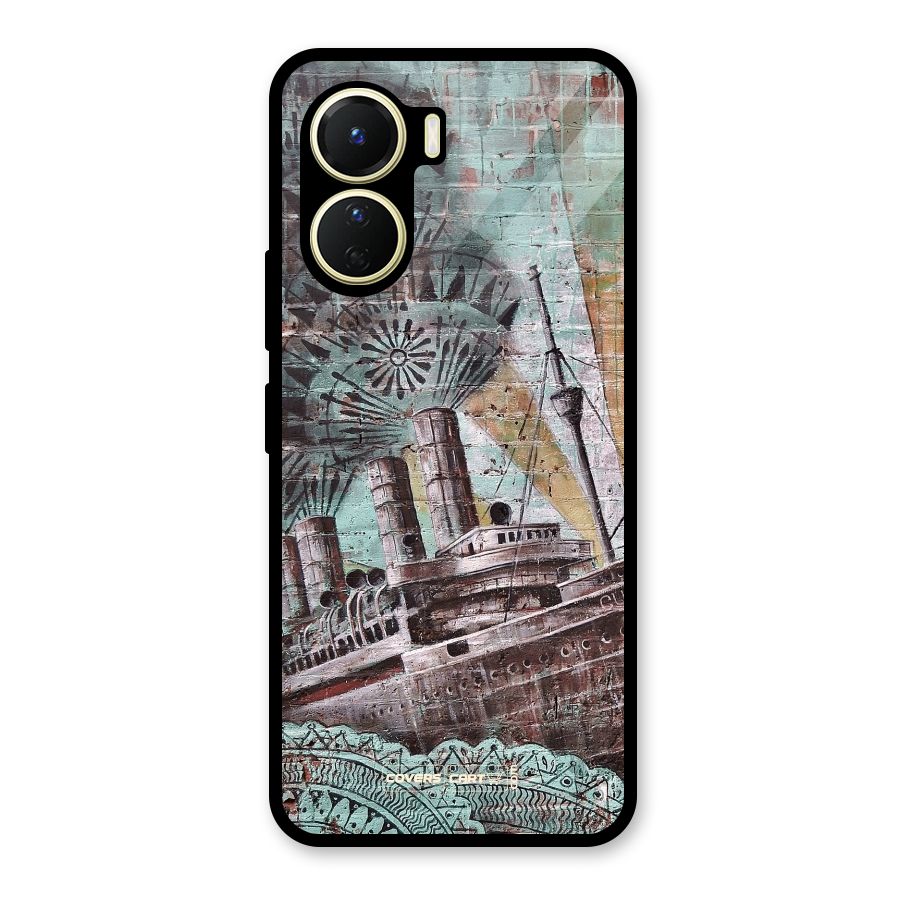 Ship Art Glass Back Case for Vivo Y56