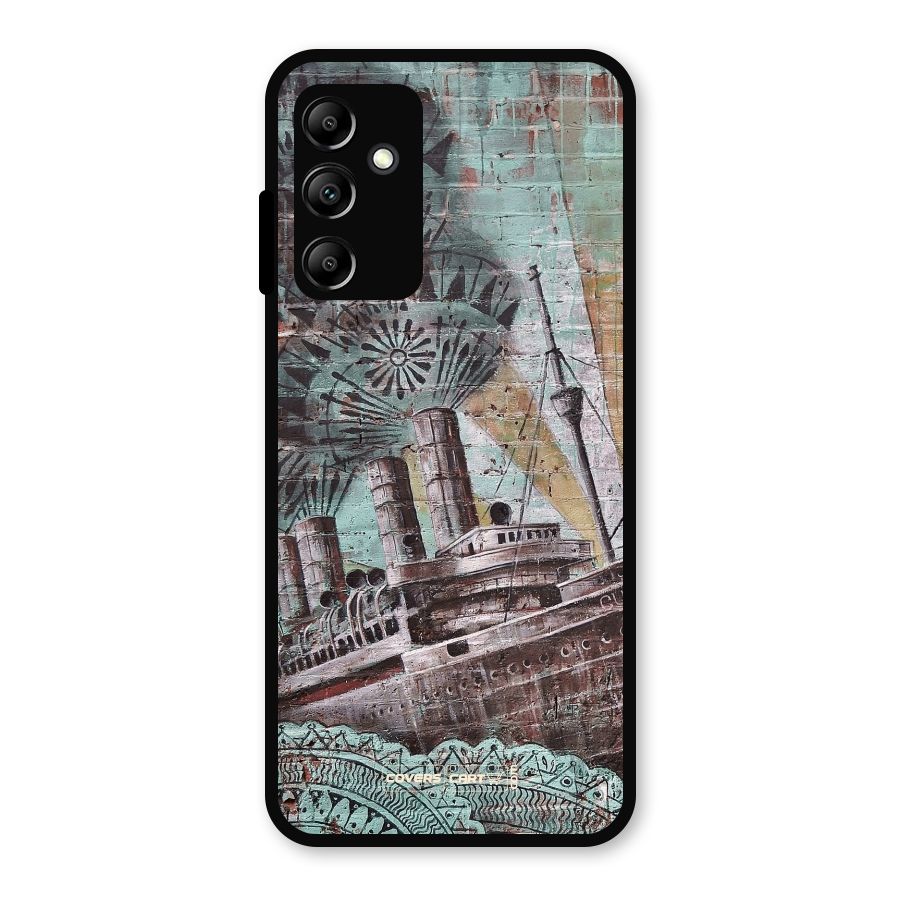 Ship Art Metal Back Case for Galaxy A14 5G