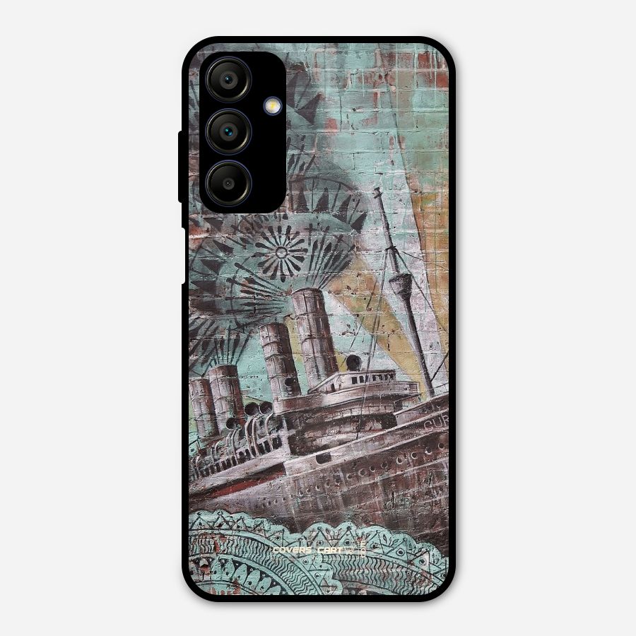 Ship Art Metal Back Case for Galaxy A15 5G