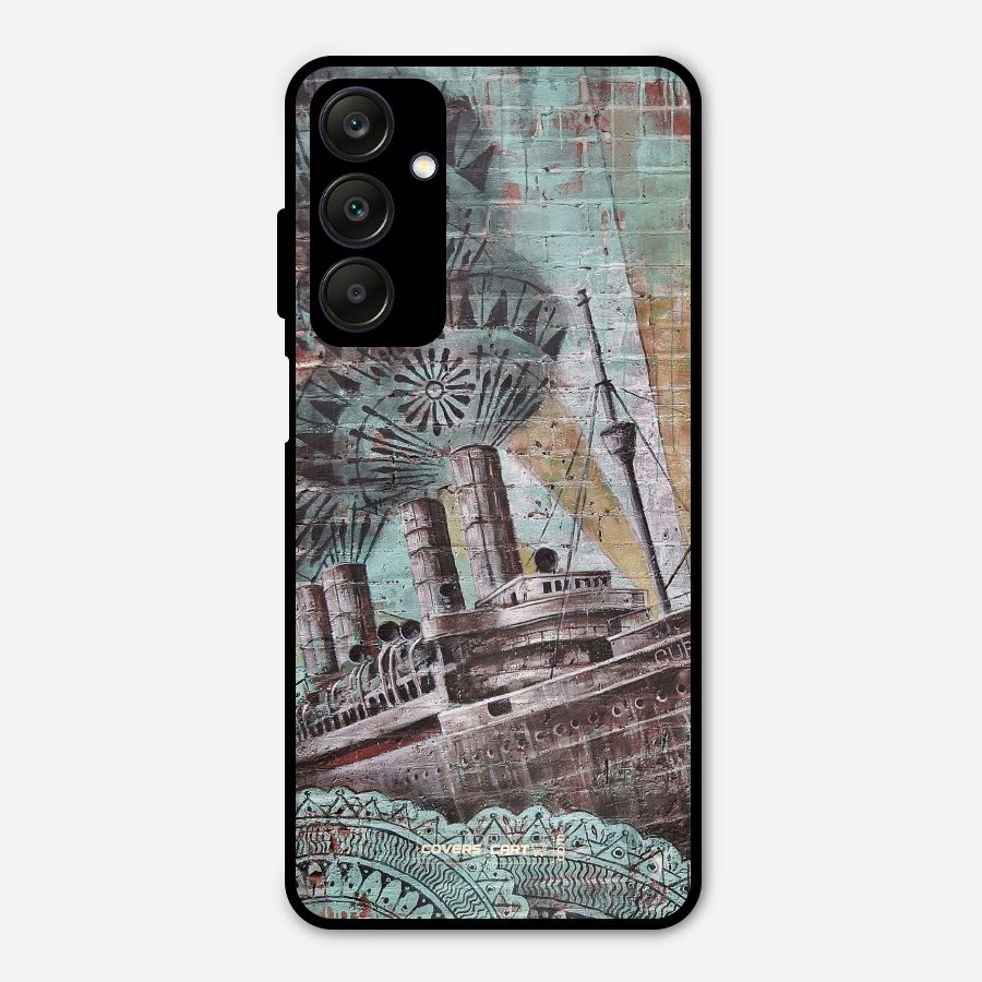 Ship Art Metal Back Case for Galaxy A25 5G