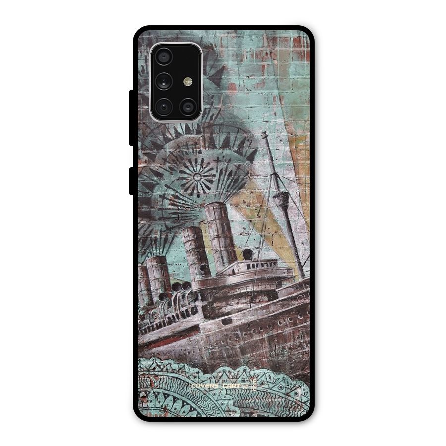 Ship Art Metal Back Case for Galaxy A71